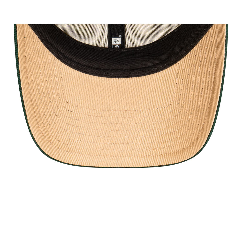 Las Vegas Raiders Hat - Dark Green Camel Stone NFL 9Forty Strapback Cap - New Era